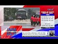 Ilang kalsada sa Laguna. binaha; AFP at PNP, nagbigay ng libreng sakay sa mga stranded| Unang Balita