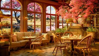 Tranquil Café Jazz: Stress Relief with Relaxing Music in Cozy Coffee Shop Background