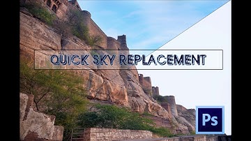 Quick sky replacement in Photoshop | One minute tutorial