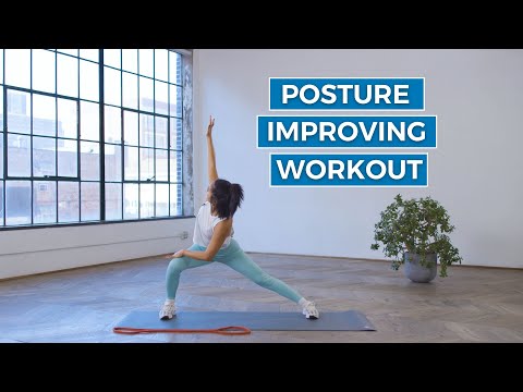 15 Minute Posture Improving Strength Workout | Good Moves | Well+Good