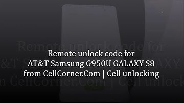 How she unlocked her Samsung Galaxy S8 SM-G950U AT&T cell phone