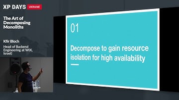 The Art of Decomposing Monoliths (Kfir Bloch, Israel)