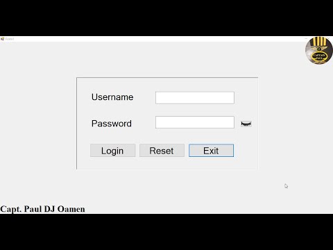 How to Create a Login System using MS Access with Speech Validation in C#