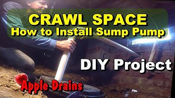 How to Install a Sump Pump In CrawlSpace   DIY for Homeowners