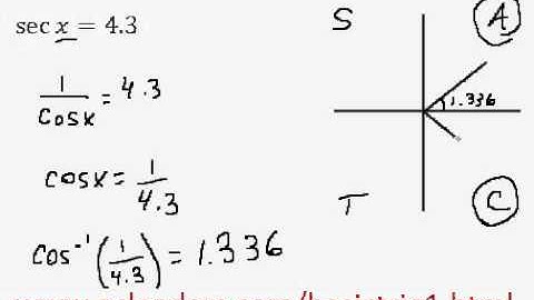 Solving simple trig equation (in radians) - EASY!!!! (pt.5)