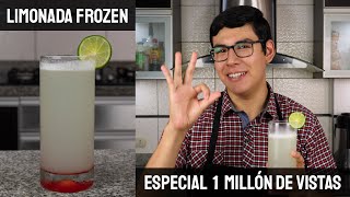 LIMONADA FROZEN con SOLO 3 INGREDIENTES y EN 3 MIN!! || ESPECIAL 1M DE VISTAS (RECETA FÁCIL)