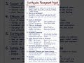 Earthquake Management Project | Easy School Project