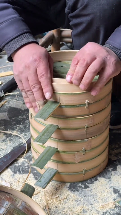 Membuat Keranjang Kukusan Bambu Tradisional | Kerajinan Bambu Buatan Tangan #kerajinanbamboo #kerajinan
