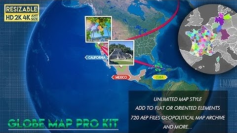 Globe Map Pro Kit (After Effects template)