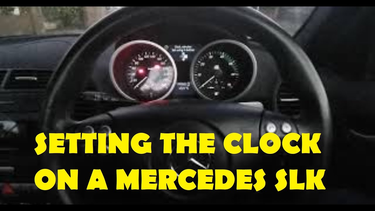 How To Set The Clock On A Mercedes Slk - Youtube
