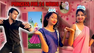 Living Like Princess👸 For 24 Hours Challenge 😍 dholakpur ki princess ban gye hum