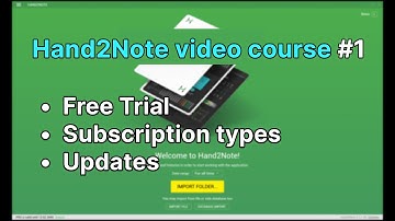 Hand2Note video course #1: Free trial, Subscription types, Updates
