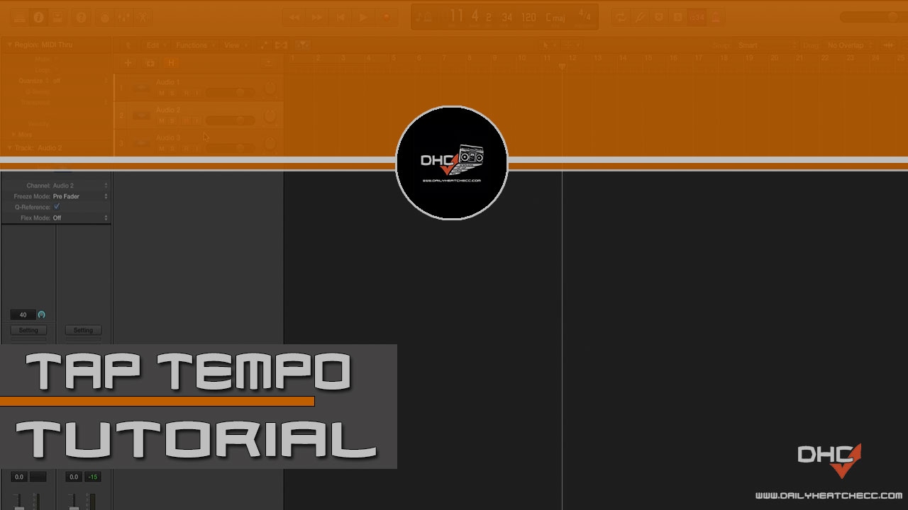 How to Use Tap Tempo in Logic Pro X Tutorial Quick Tips 
