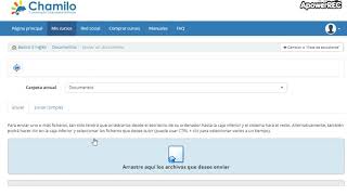 como subir documentos a plataforma chamilo
