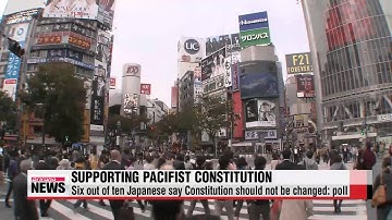 Six out of ten Japanese say Constitution should not be changed： poll   일본인 60％ ＆