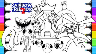 Rainbow Friends Chapter 2 🌈 | Coloring Pages  | Color ALL New Monsters Rainbow Friends 2