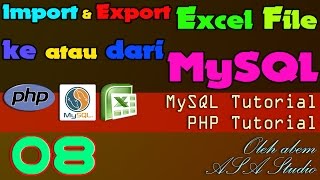Import dan Export Excel File ke atau dari MySQL, 8, Menampilkan Format Data dari MySQL, Excel dan PH