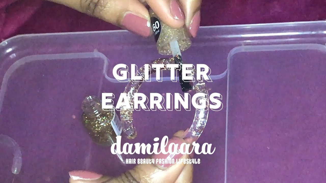 glitter earrings // re[fashion] // YouTube