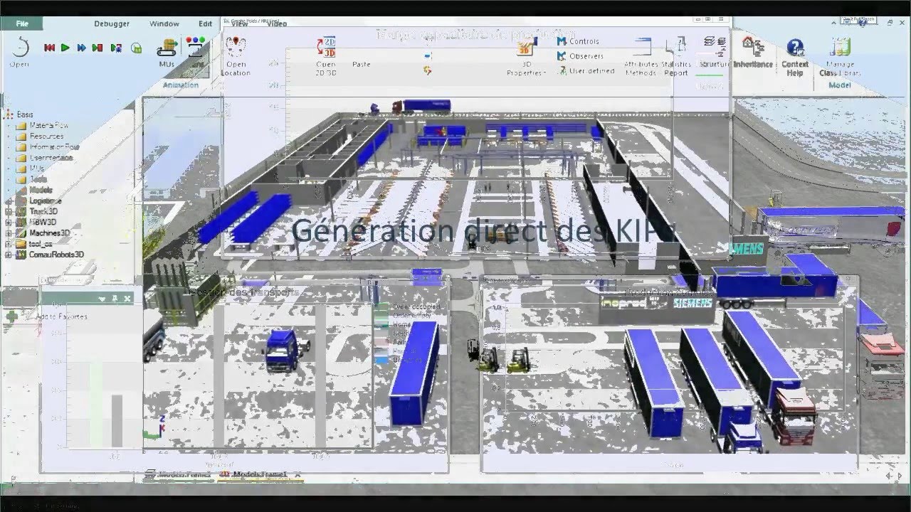 Simulation de flux 3D Digital Twin Plant Simulation YouTube