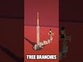 How to THINK when You Build Trees in Minecraft #SHORTS