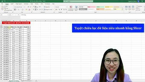 Tuyệt chiêu lọc dữ liệu siêu nhanh với slicer | Nguyễn Thị Hường