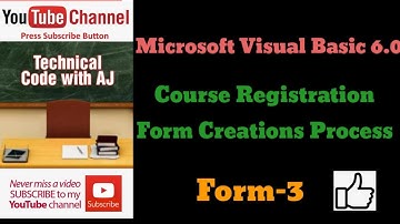 COURSE REGISTRATION FORM Microsoft Visual Basic 6 0 part 3