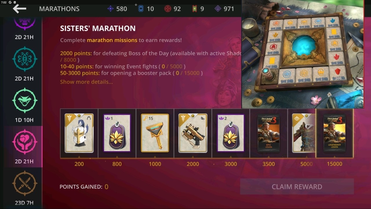 Sisters Marathon | Lucky Board Spin | Shadow Fight 3