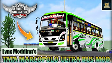 🎀🔥Download REAL TATA MARCOPOLO ULTRA BUS MOD for Bus Simulator Indonesia || BUSSID v3.6.1