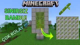 Minecraft Bedrock Tam Otomatik Bambu Farmı 1.21!!! (MCPE/Xbox/PS5/Nintendo Switch/PC)