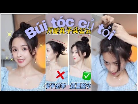 Video Cách búi tóc củ tỏi dễ thương phong cách Hàn Quốc - youtube