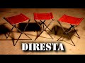 DiResta Steel & Leather Folding Stools