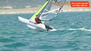 MINICAT - 2022 Action & Fun Segeln mit dem aufblasbaren Segel-Katamaran - inflatable sailboat by minicatmaran 3,731 views 2 years ago 3 minutes, 46 seconds