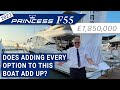 2022 Princess F55 £1,800,000 - Does adding every option add up?