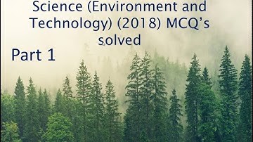 BHU M.Sc. Environmental Science (Environment and Technology) (2018) MCQ’s solved Part 1