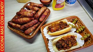 HOT DOGS CASEROS/SARTEN-FREIDORA AIRE (AIR FRYER)