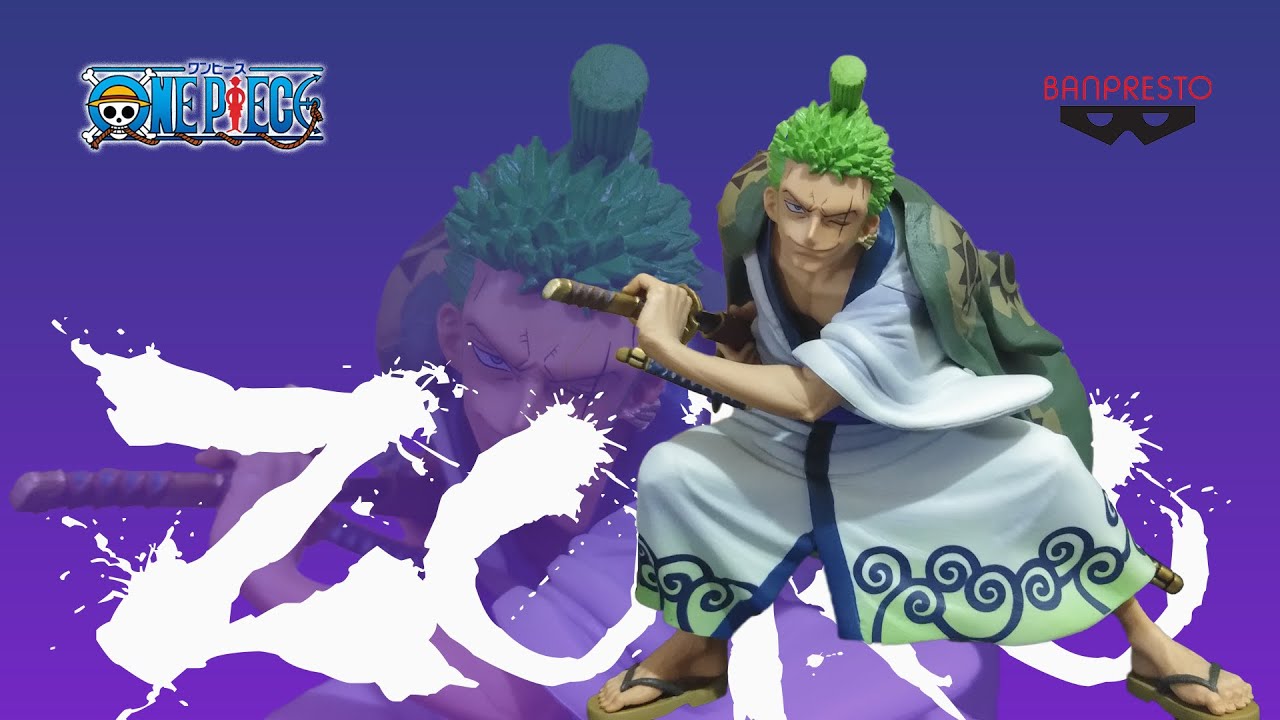 Unboxing One Piece King Of Artist Roronoa Zoro Wanokuni Youtube