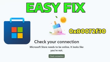 How To Fix Microsoft Store Check Your Connection 0x80072f30 Error in Windows