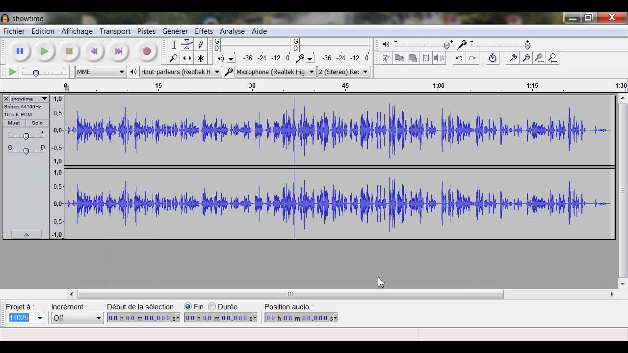 tutoriel audacity fréquence échantillonnage et pas de quantification