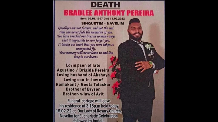 Live Funeral Mass||Bradlee Anthony Pereira||Our La...