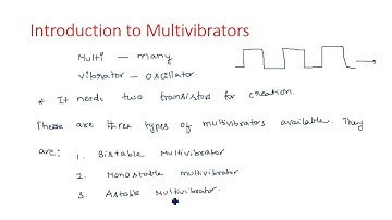 Multi-vibrators | Introduction | Pulse Digital Circuits ( PDC ) | Lec-42