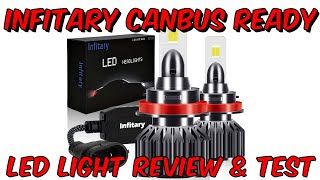 Infitary Canbus Ready LEDヘッドライトのアップグレード-開梱、レビュー、ルクステスト！