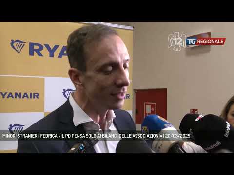 MINORI STRANIERI: FEDRIGA «IL PD PENSA SOLO AI BILANCI DELLE ASSOCIAZIONI» | 20/03/2025