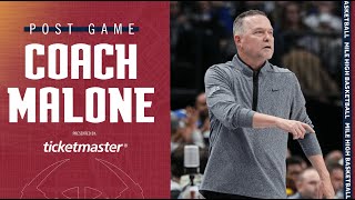 Nuggets Postgame Media Coach Malone Den Vs. Hou