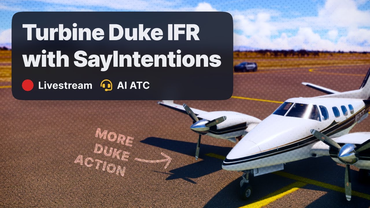 ⏪ Replay: Turbine Duke IFR with Say Intentions ATC - YouTube