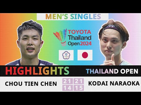 CHOU Tien Chen Vs Kodai NARAOKA | Quarterfinal [Thailand Open 2024]