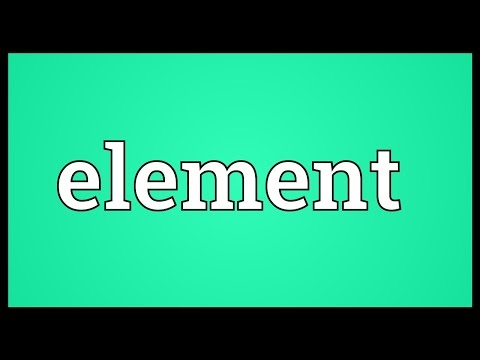 Element Meaning