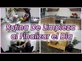 🧺RUTINA DE LIMPIEZA AL FINALIZAR EL DIA ⛅ Limpieza y Organización del Hogar