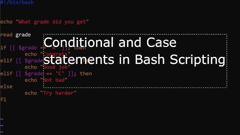 Conditional and Case statements in Bash Scripting  - Episode 34 -  #bashscripting #linux