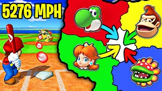 Mario Baseball Imperialism with 5000mph pitches!