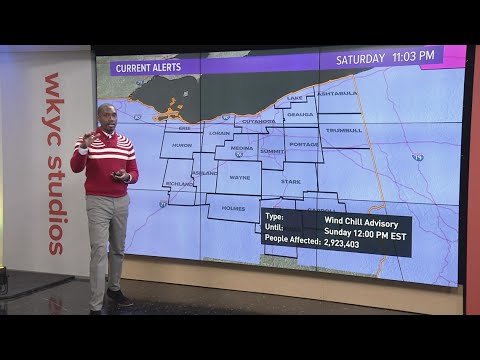 Wind chill advisory still in effect for Northeast Ohio - YouTube
